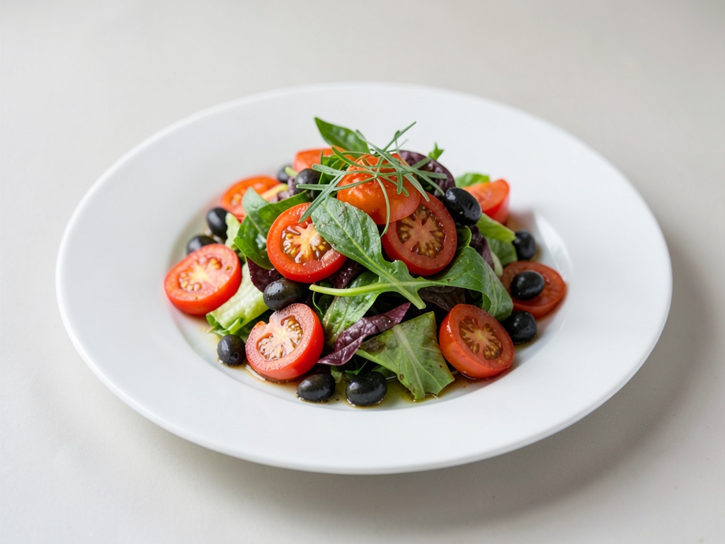 Insalata fresca di pomodori e olive