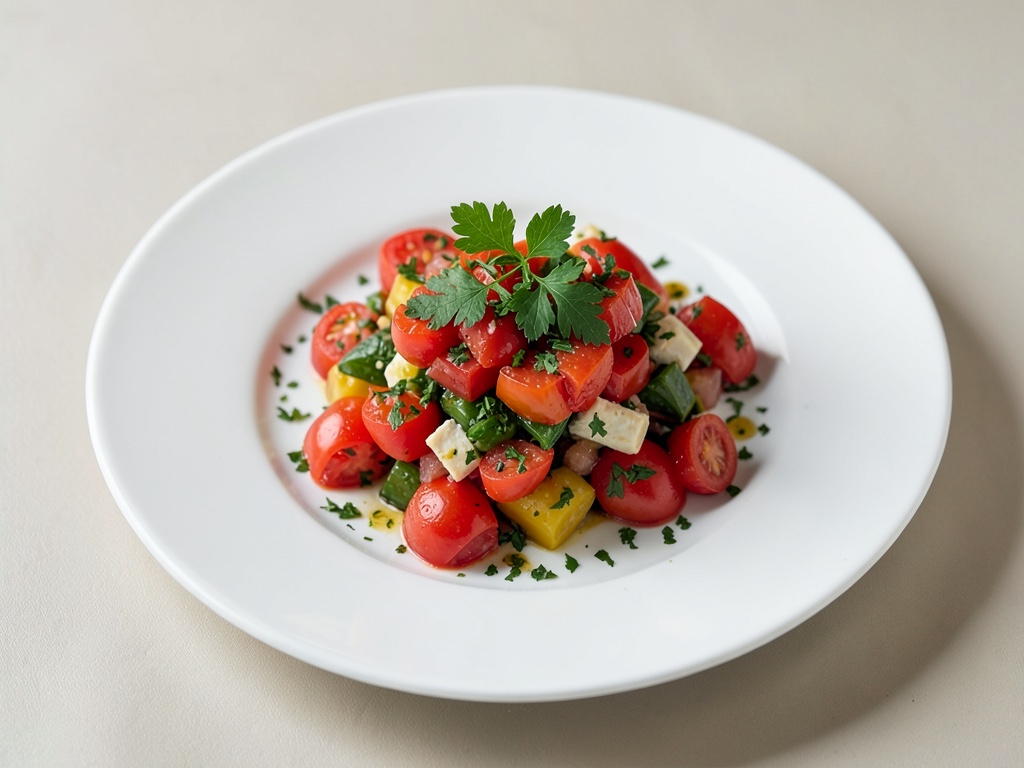 Salsa de tomates fraîches aux herbes