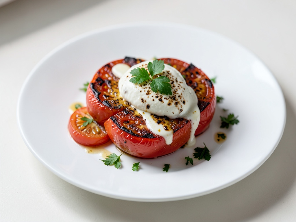 Pomodori al forno con formaggio di pecora