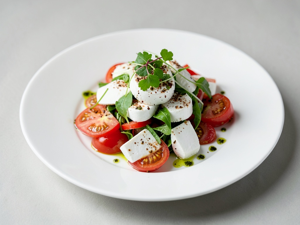 Frischer Mozzarella-Tomaten-Salat