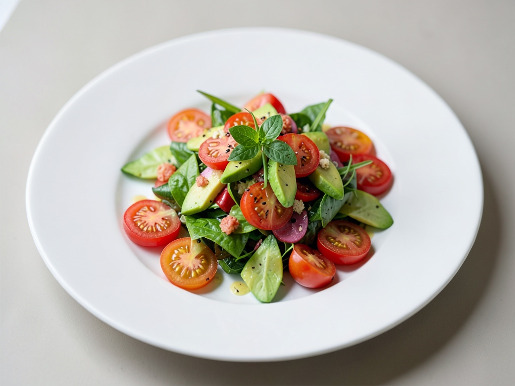 Insalata fresca di pomodori e avocado
