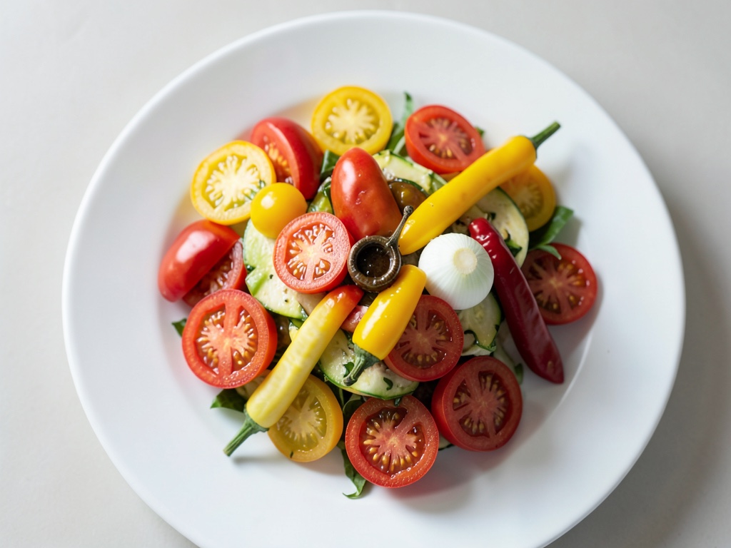 Insalata di pomodori con peperoni