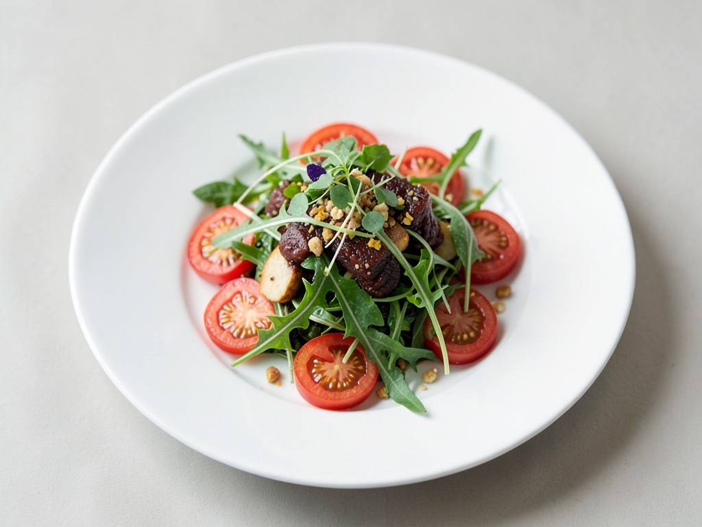 Insalata fresca di pomodori e rucola