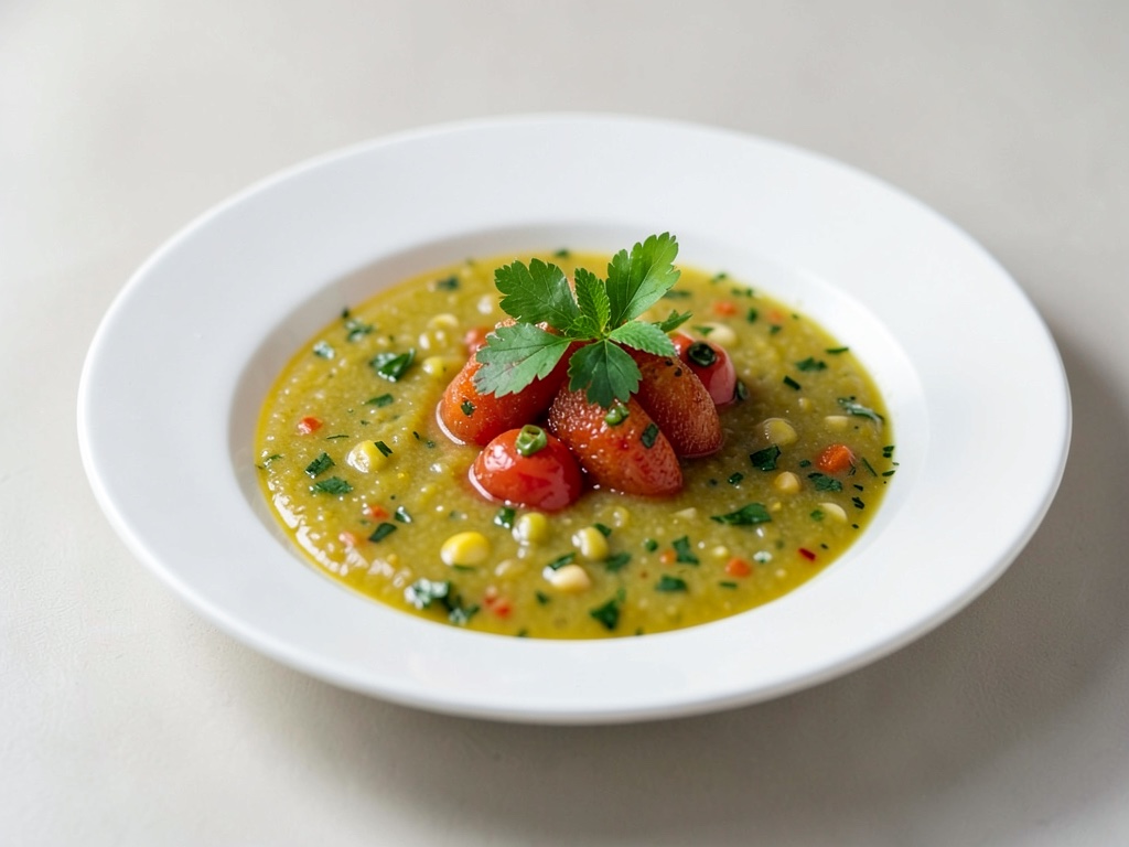 Zuppa veloce di pomodori e sedano