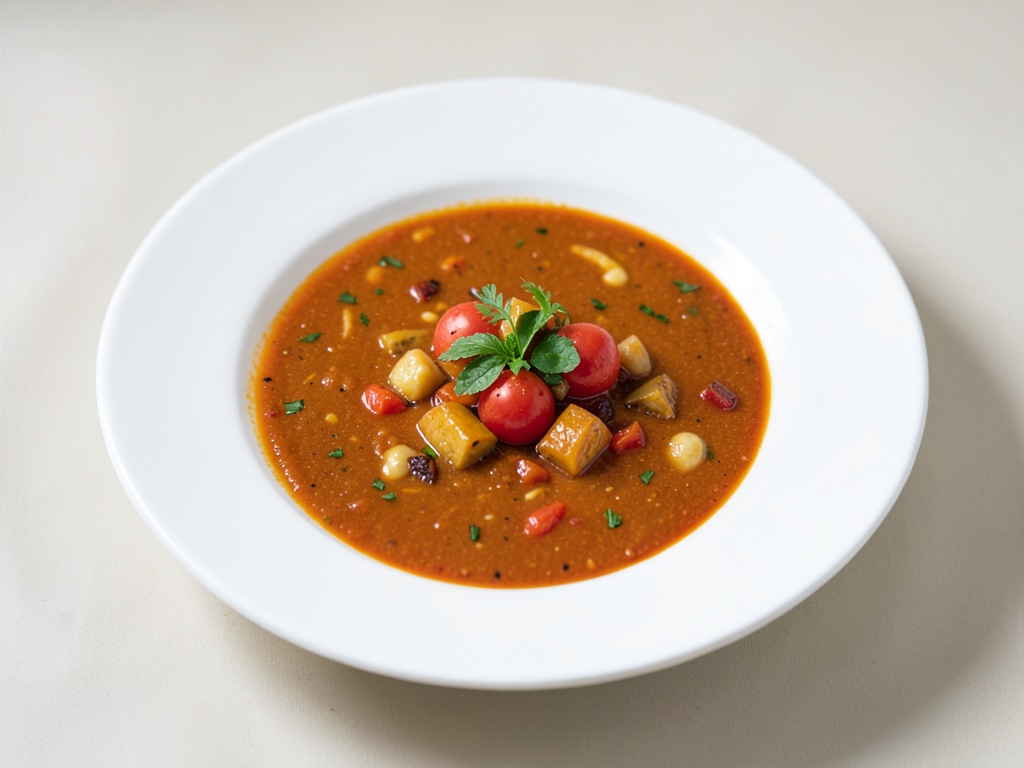 Zuppa di pomate e verdure