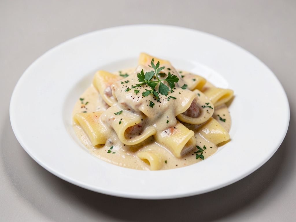 Tortellini fatti in casa in salsa cremosa