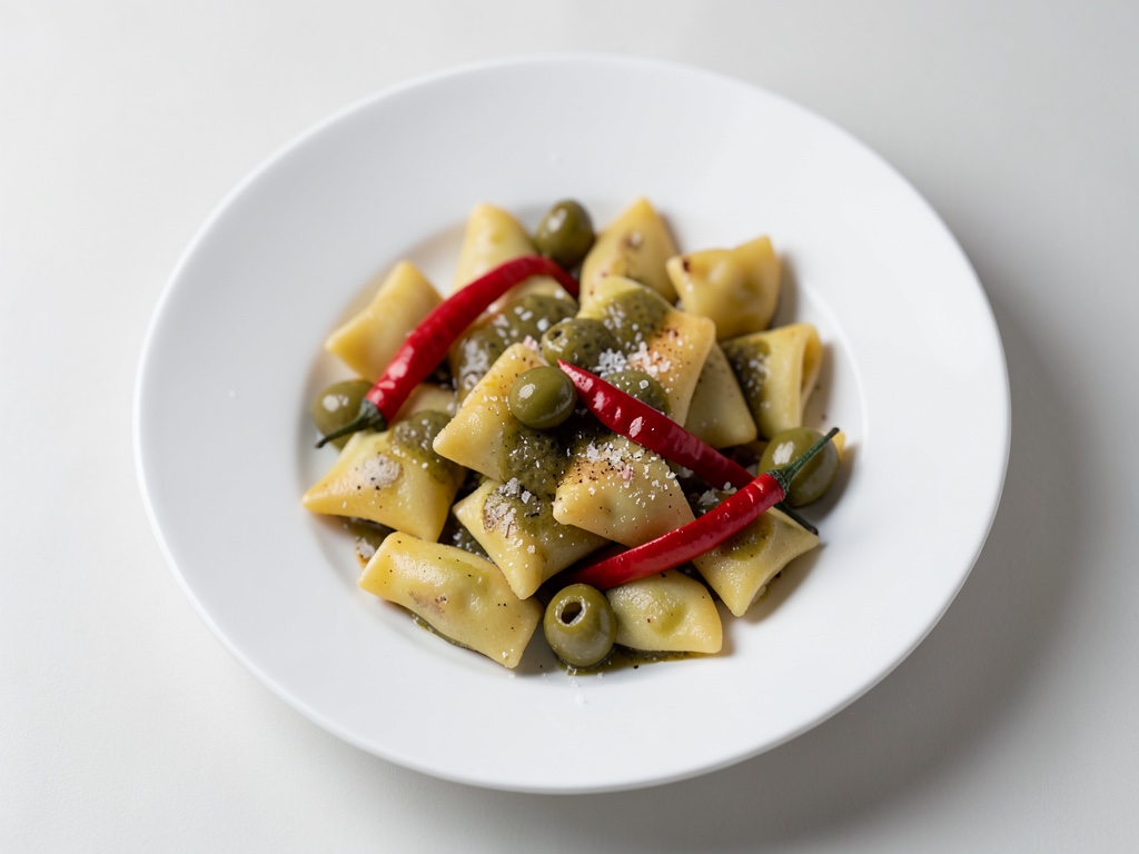 Tortellini mit Olivensauce
