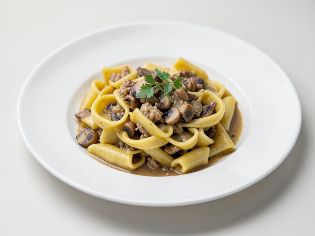 Hausgemachte Tortellini mit Champignon-Kartoffel-Füllung