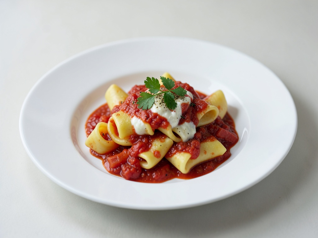 Cremige Tortellini in frischer Tomatensoße
