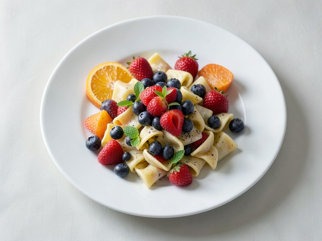 Insalata di tortellini con frutta