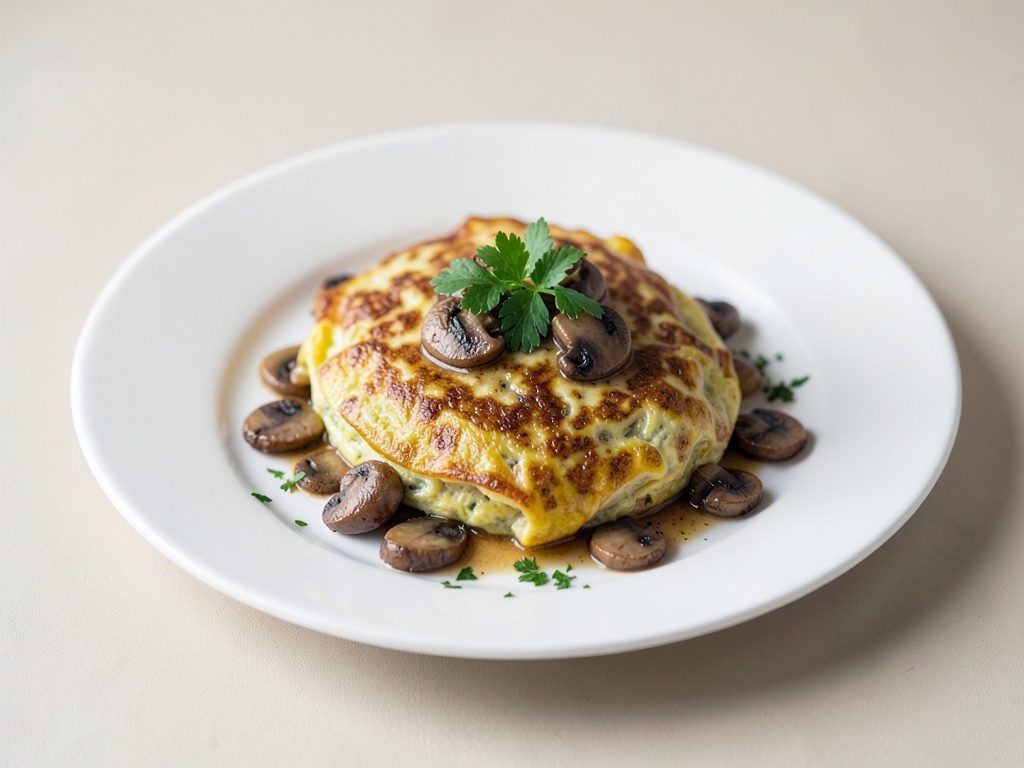 Tortilla de champiñones española