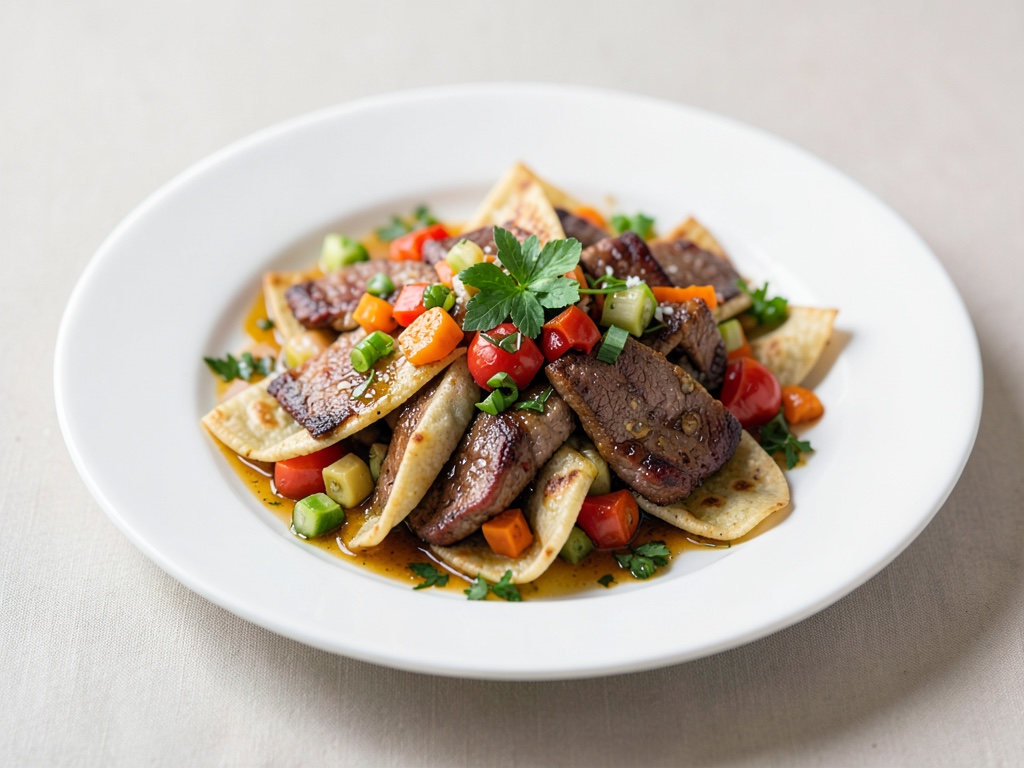 Tortillas di carne e verdure