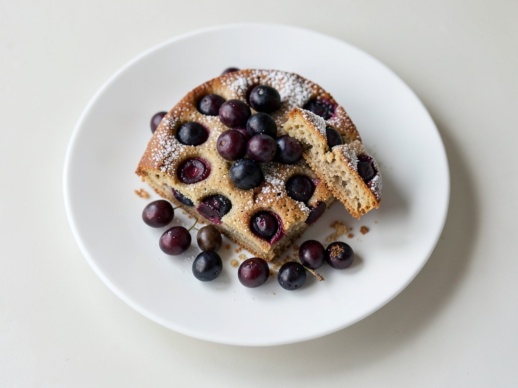 Saftiger Traubenkuchen mit Mandeln