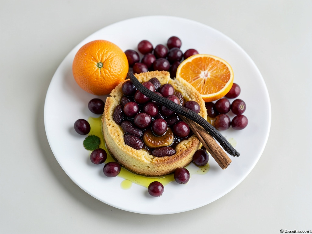Torta all'uva con olio d'oliva