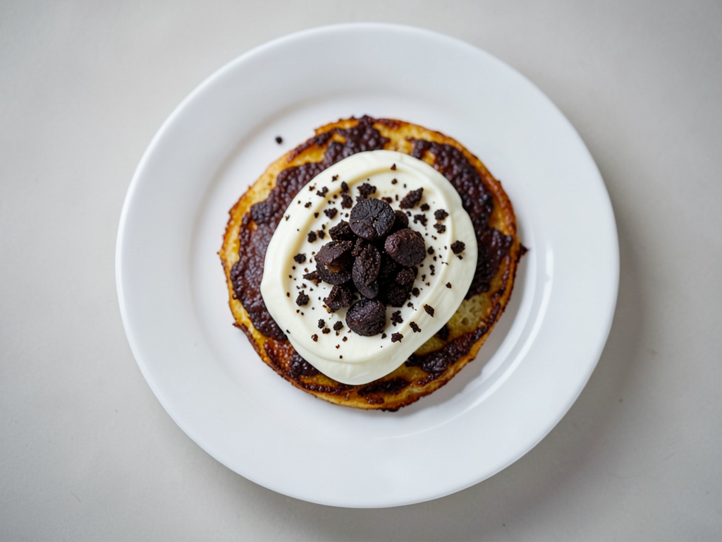 Omelette cremoso de trufa con endivia