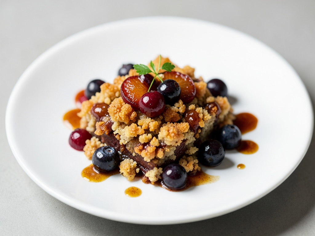 Croccante Streusel alle albicocche con ribes