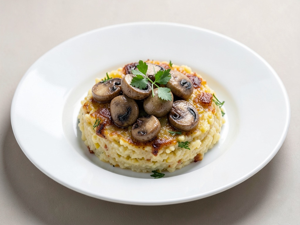 Polenta al forno con funghi