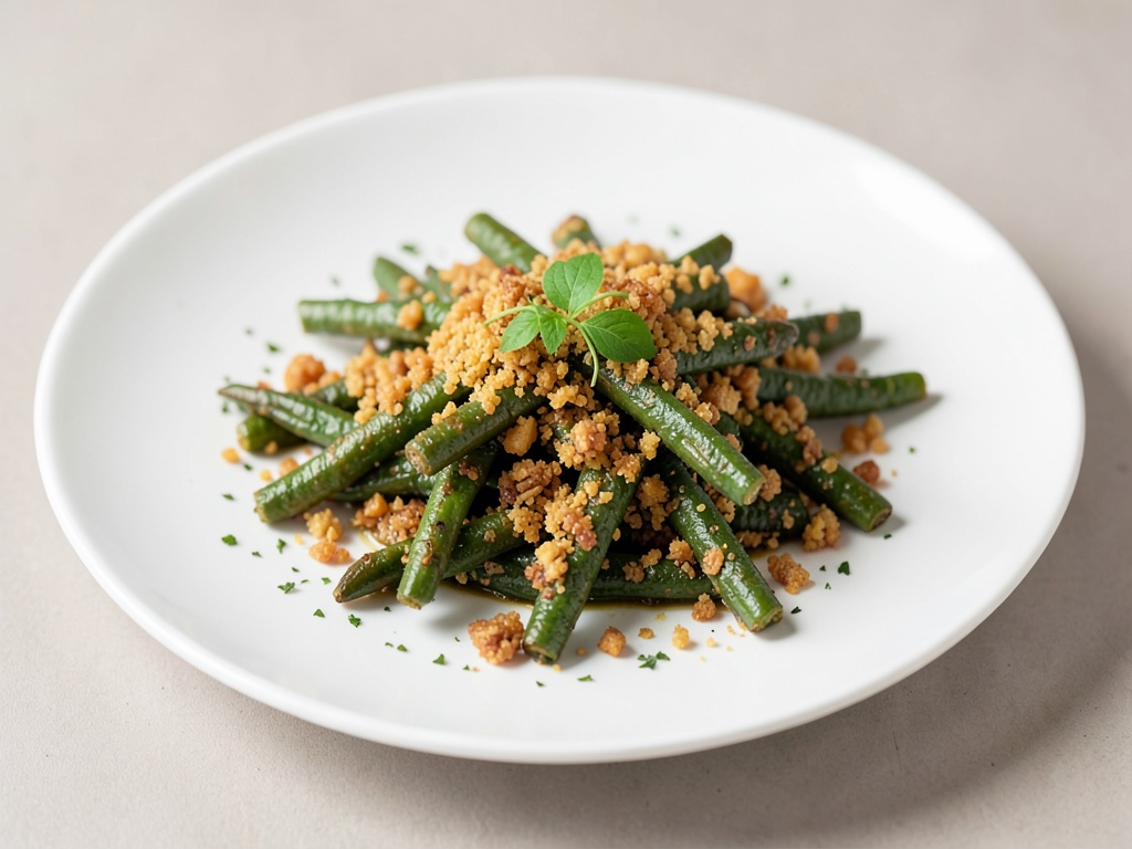 Fagiolini croccanti gratinati con crosta di noci