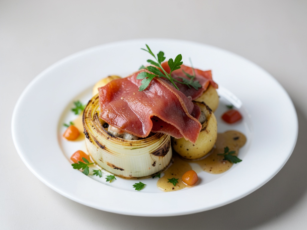 Fenouil gratiné farci aux pommes de terre et saumon fumé