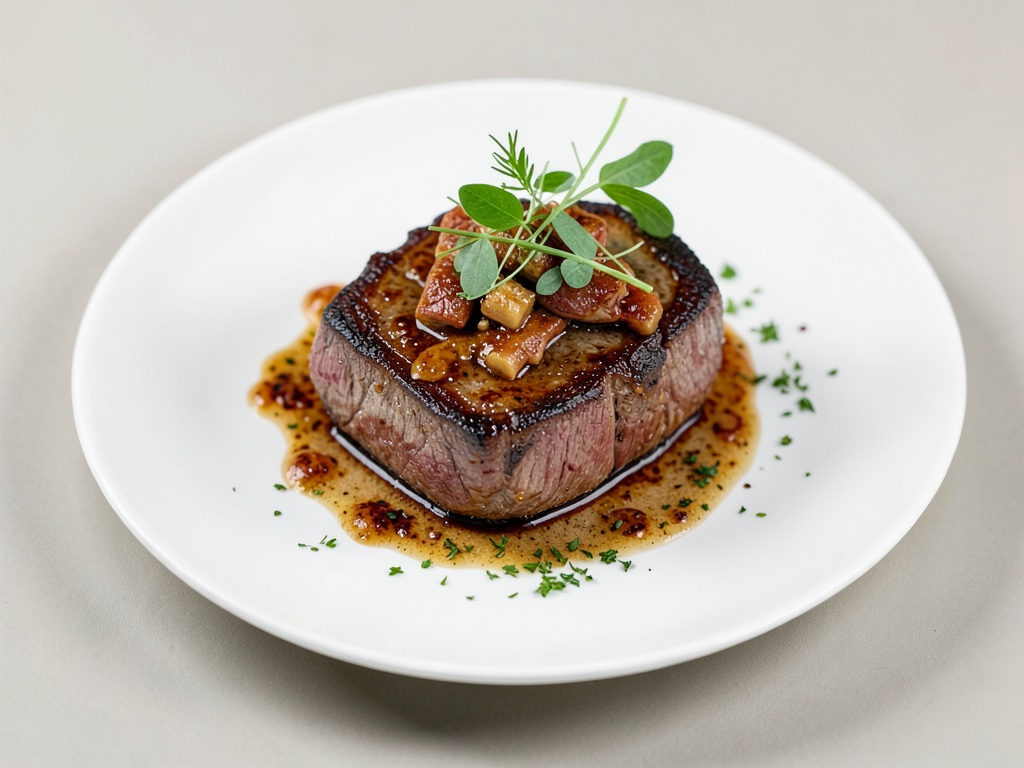 Steak de bœuf gratiné