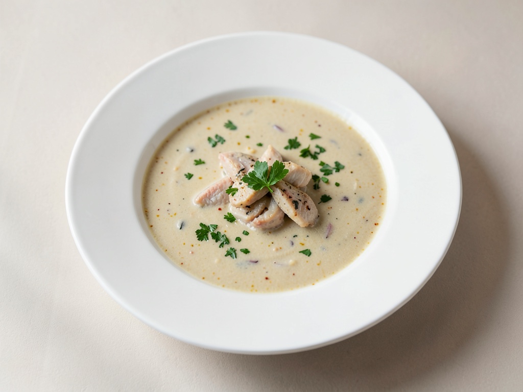 Soupe de poisson crémeuse d'Ombrie