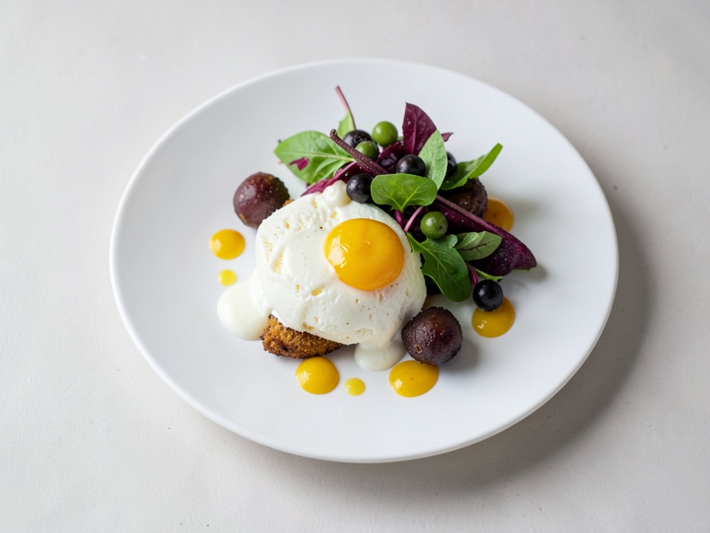 Vanilleeis mit Beerensalat