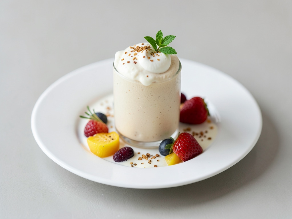 Frullato cremoso alla vaniglia e mango