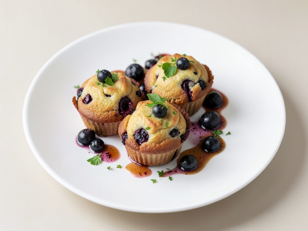 Saftige vegane Blaubeer-Muffins