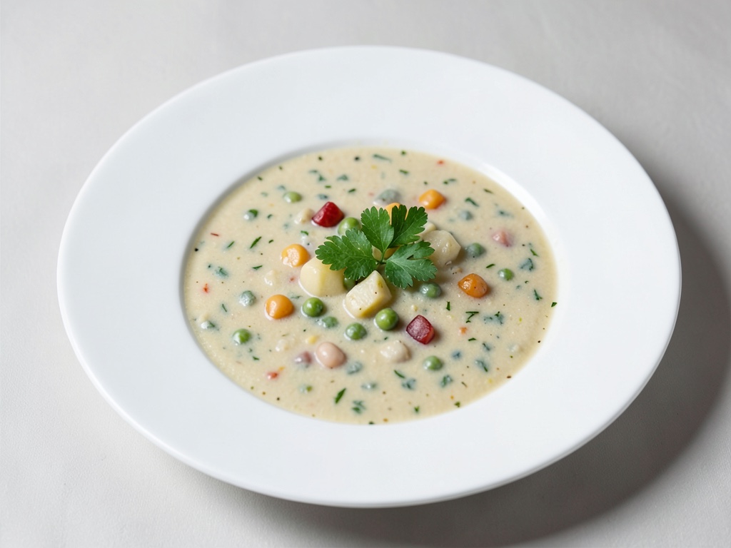 Cremige Erbsen-Kartoffel-Suppe