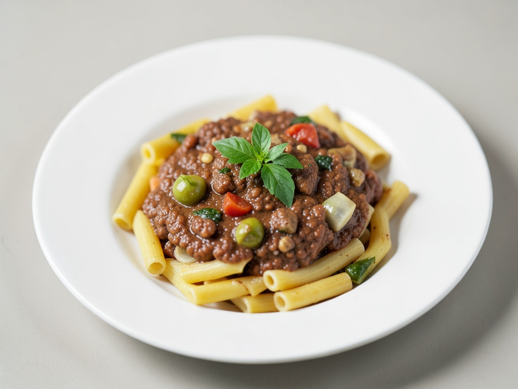 Vegane Gemüse-Bolognese mit Nudeln