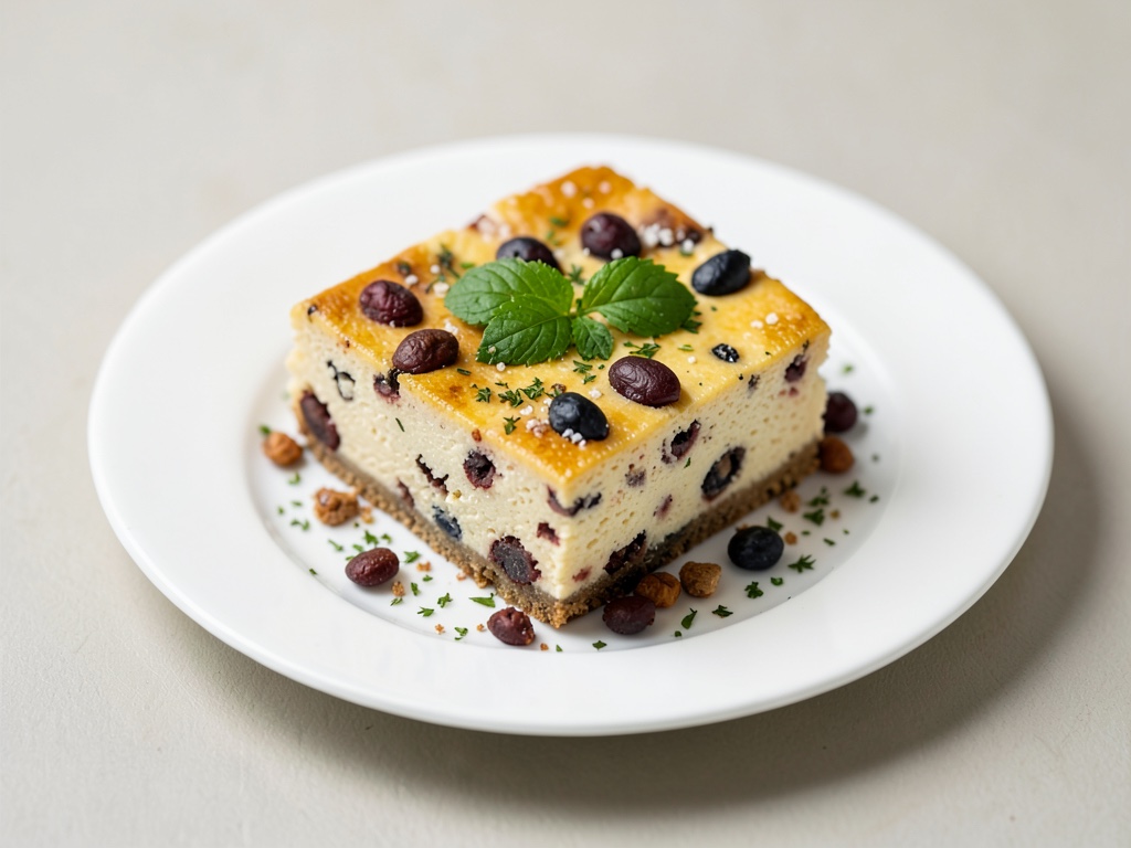 Torta vegana all'uva passa e formaggio