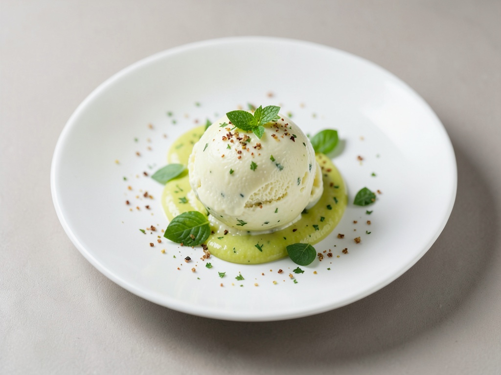 Gelato cremoso all'avocado e lime