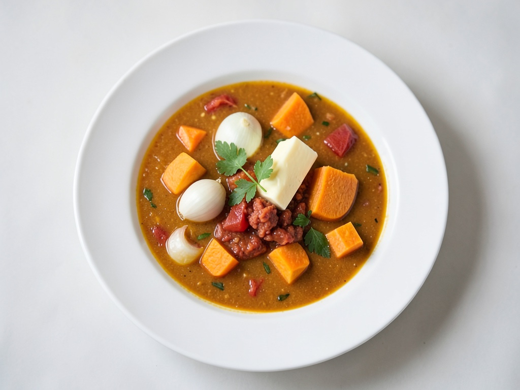 Zuppa di verdure vegetariana con zucca