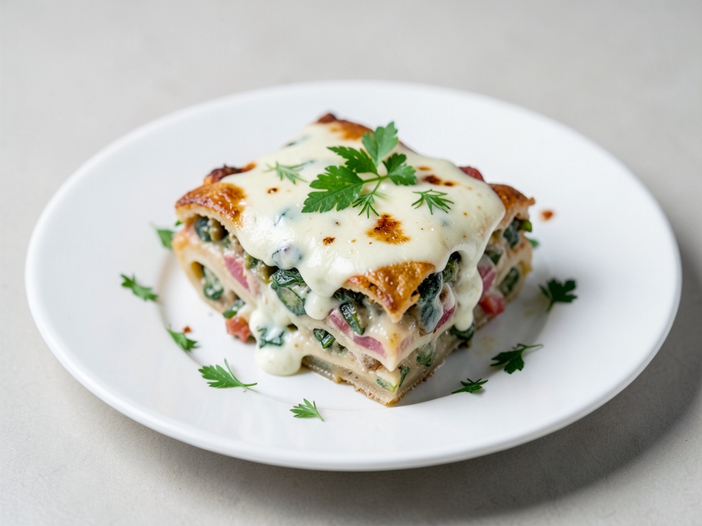 Cremige Vegetarische Lasagne mit Ricotta