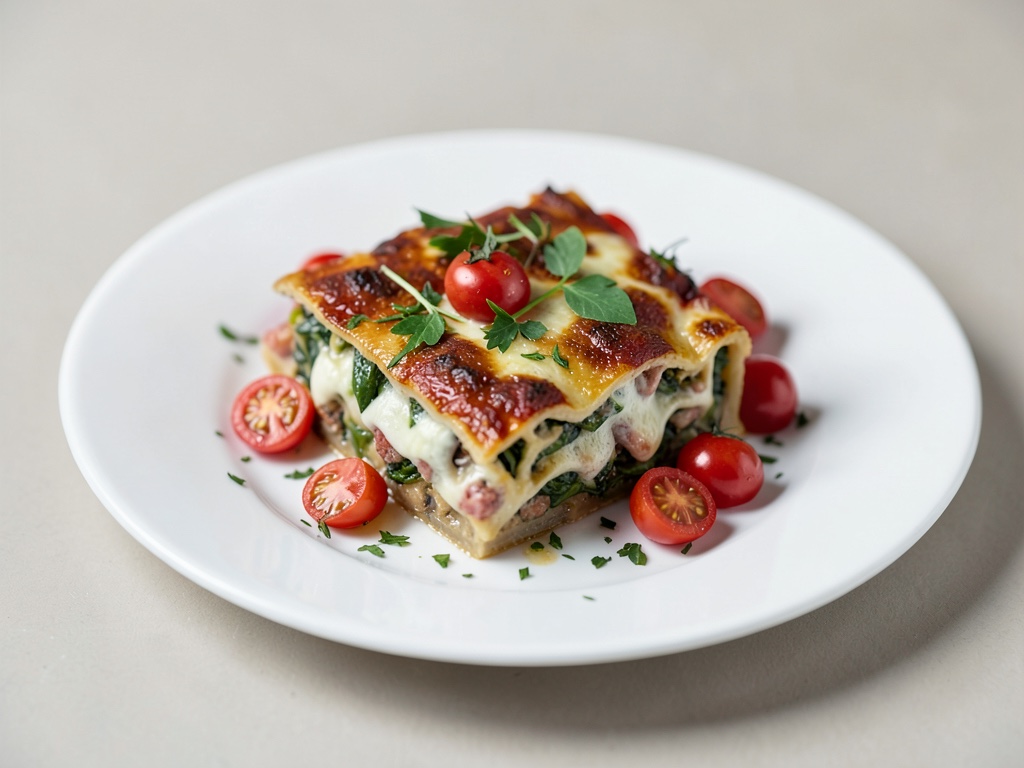 Gemüse-Lasagne mit Kirschtomaten