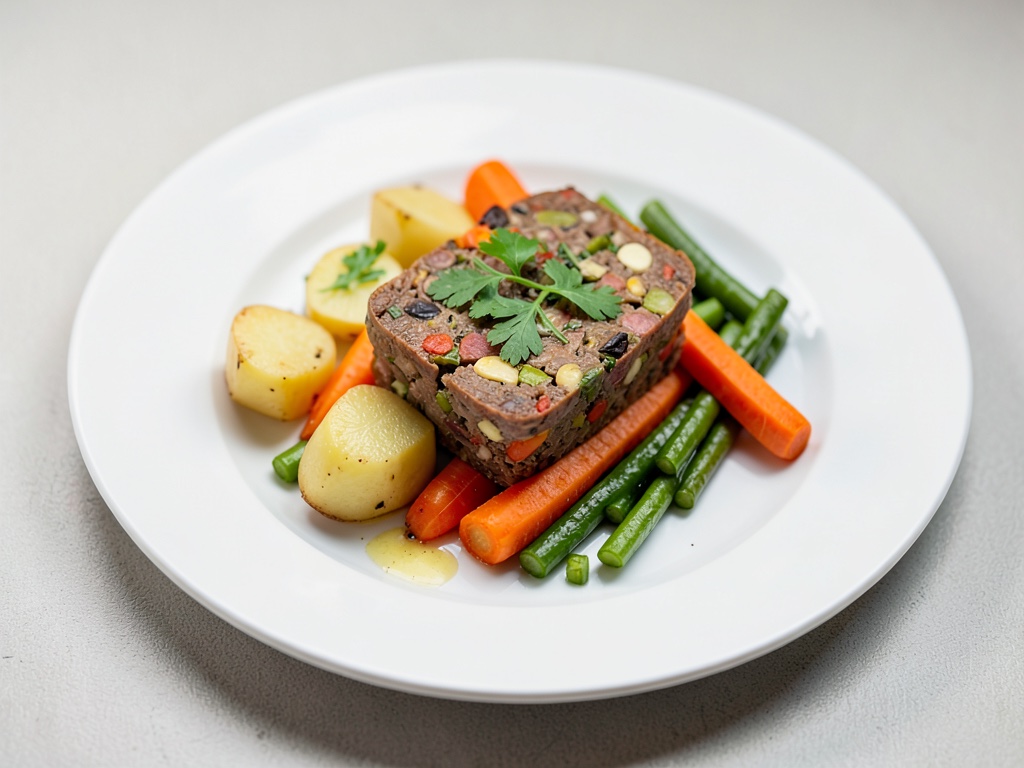 Terrina di verdure con patate, carote e fagioli
