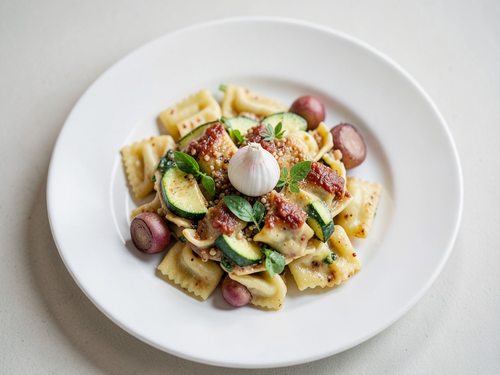 Gratin croccante di tortellini e verdure