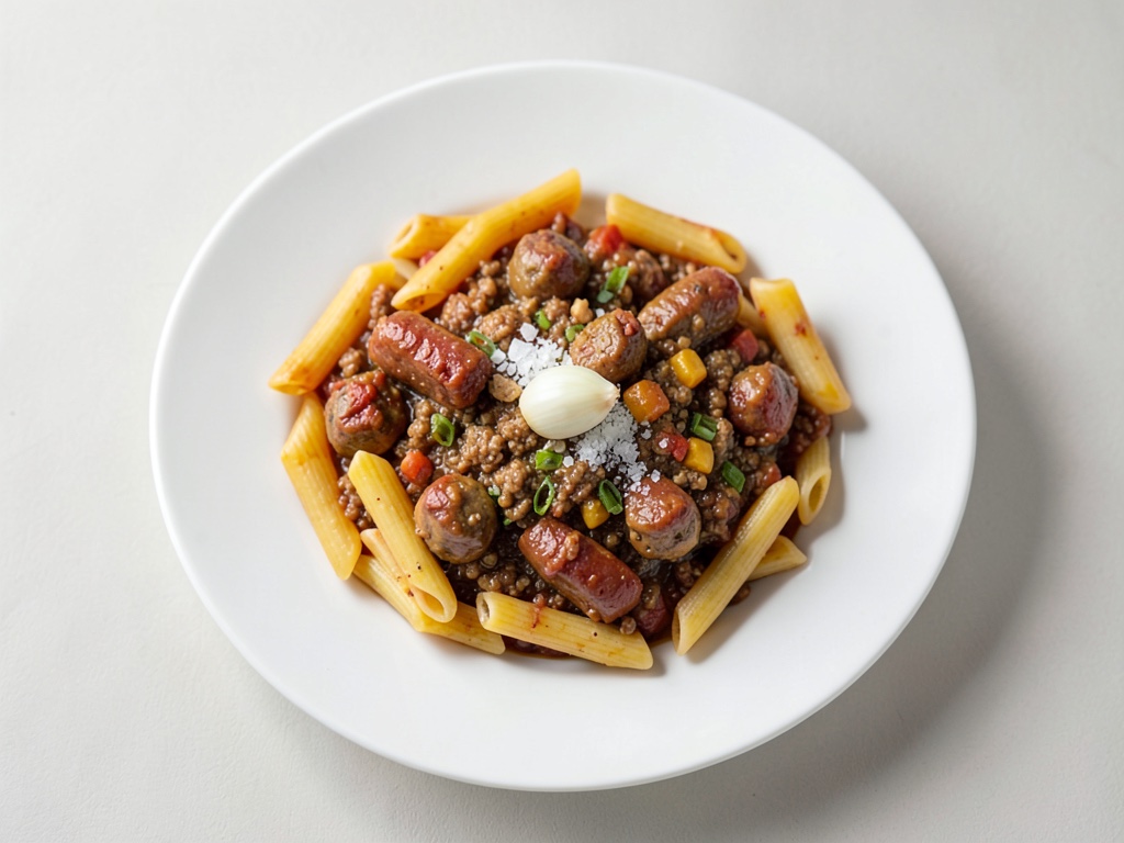 Gulasco vegetale di salsicce