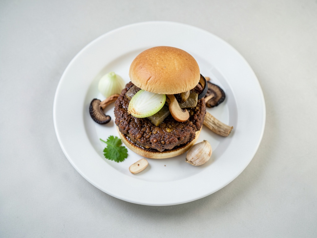 Hamburger Veggie Croccanti con Ripieno di Funghi