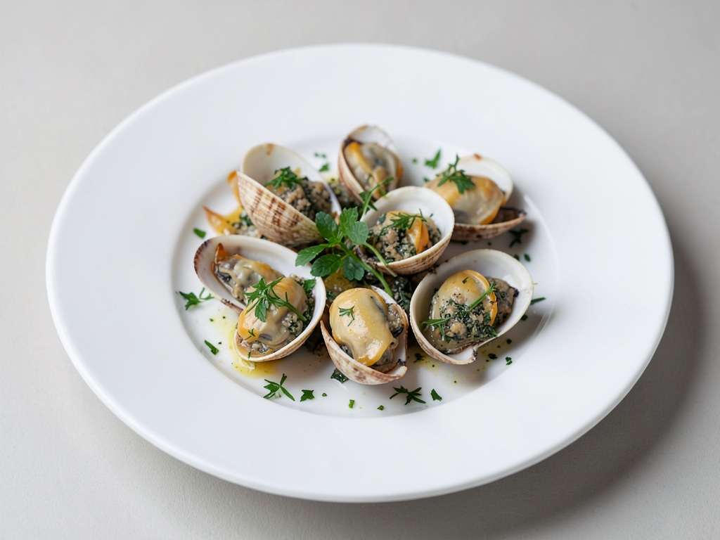 Vongole con ripieno alle erbe