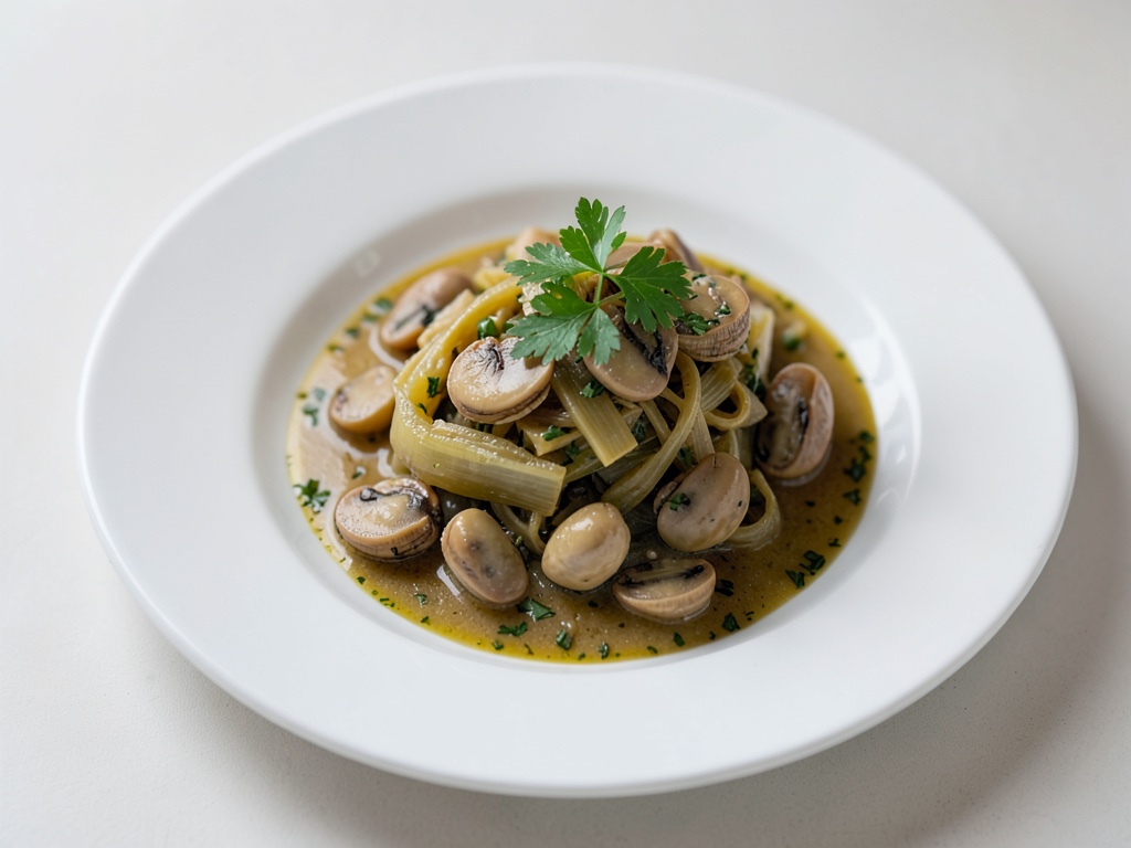 Stufato di cozze e verdure con finocchio