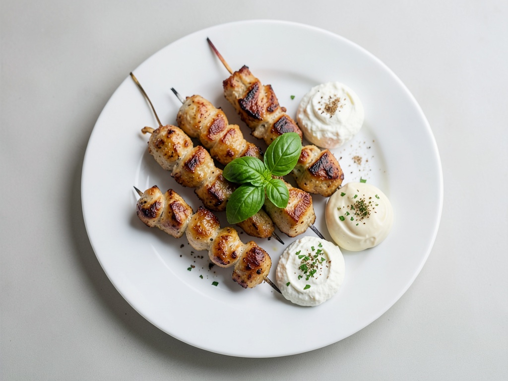 Brochettes de grillades variées et trempettes