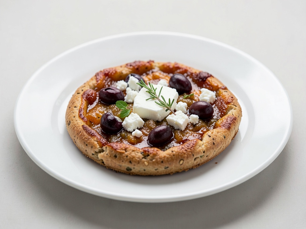 Pizzettes complètes au feta et aux olives