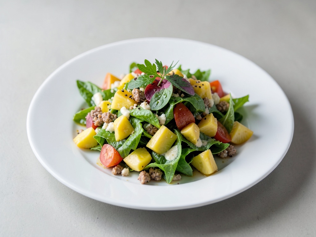 Insalata Waldorf fresca con ananas