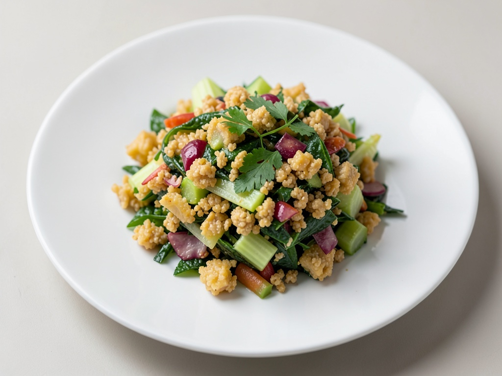 Croccante insalata Waldorf con sedano da costa