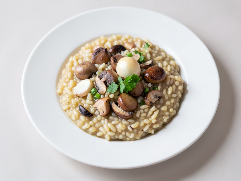 Risotto cremoso ai funghi di bosco