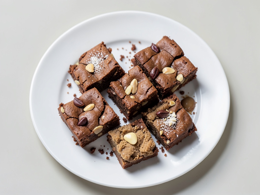 Knusprige Brownies mit Walnuss und Espresso-Geschmack