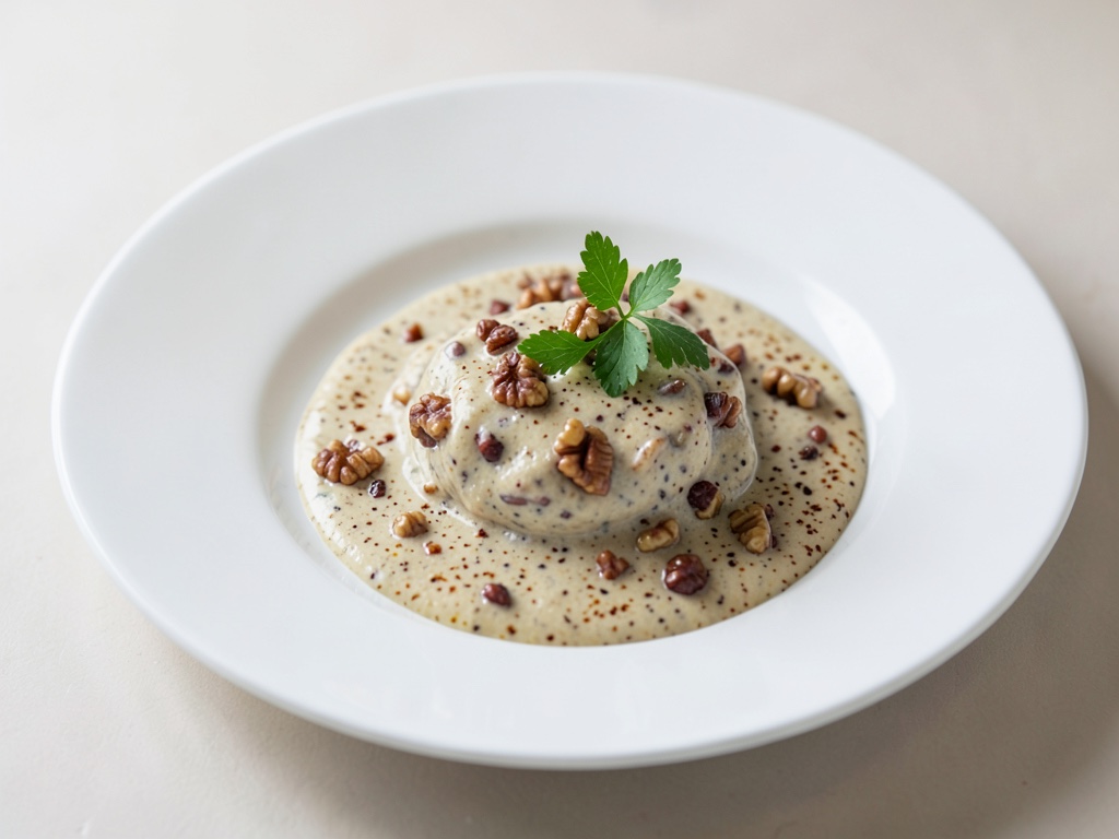 Salsa cremosa alle noci e peperoni