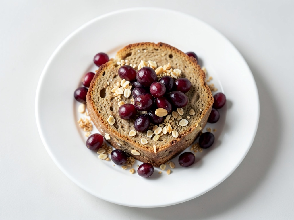 Tenera torta alle noci con uva fresca