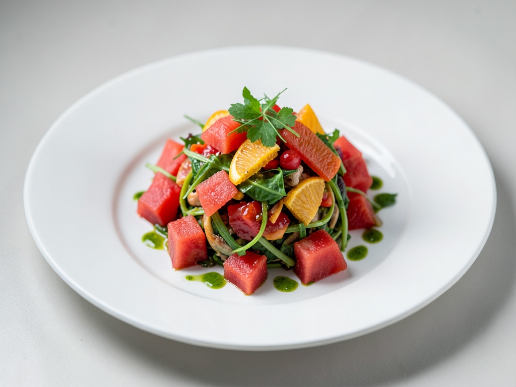 Insalata rinfrescante di anguria e arance